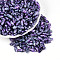 Baking Paint Glass Seed Beads, Round Hole, Oval, Orchid, 9.5x4~4.5mm, Hole: 0.8~1mm, about 1750pcs/pound