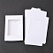 Foldable Creative Kraft Paper Box, Wedding Favor Boxes, Favour Box, Paper Gift Box, with Clear Window, Rectangle, White, Box: 12.5x8.5x1.5cm