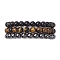 3Pcs 3 Styles Natural & Synthetic Mixed Gemstone Round Beaded Stretch Bracelets Set, Inner Diameter: 2 inch(5.05~5.15cm), 1Pc/style