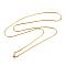 304 Stainless Steel Necklaces, with Lobster Clasps, Snake Chain Necklaces, Golden, 29.88 inch(75.9cm), 2mm