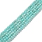 Natural Amazonite Beads Strands, Round, Grade A, 4mm, Hole: 0.8mm, about 89pcs/strand, 14.96 inch(38cm)
