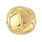 304 Stainless Steel Pendants, Square Charms, Ion Plating(IP), Real 18K Gold Plated, 27.5x28x8mm, Hole: 5.5x3mm