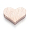 304 Stainless Steel Charms, Heart, Rose Gold, 6x8.5x3mm, Hole: 1.8mm