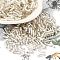 Glass Twist Bugle Beads, Silver Lined, Silver, 6.5x2mm, Hole: 0.8mm, about 15000pcs/pound
