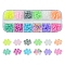 576Pcs 12 Colors Glass Seed Beads, Imitation Cat Eye, Rondelle, Mixed Color, 4x3.3mm, Hole: 1.4mm, about 48pcs/color