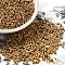 Baking Paint Glass Seed Beads, Cylinder, Camel, 2x1.5mm, Hole: 1mm, about 50398pcs/pound