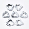 Opaque Resin Finger Rings, Imitation Gemstone Style, Triangle, WhiteSmoke, Inner Diameter: 11mm