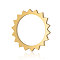 201 Stainless Steel Linking Rings, Sun, Golden, 17.5x1mm, Hole: 13.5mm