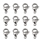 Tarnish Resistant Polished 304 Stainless Steel Lobster Claw Clasps, Parrot Trigger Clasps, Stainless Steel Color, 12.5x8x3.5mm, Hole: 1.5mm