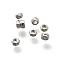 Brass Beads, Cadmium Free & Nickel Free & Lead Free, Octagon, Platinum, 2.5x1.5mm, Hole: 1mm