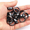 Non-Magnetic Synthetic Hematite Plain Band Ring, Inner Diameter: 20mm
