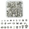 100Pcs 25 Styles Tibetan Style Alloy Beads, Cadmium Free & Lead Free, Mixed Shapes, Antique Silver, 4~11x5~12x2~7.5mm, Hole: 1.4~3.3mm, 4pcs/style