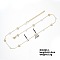 Fashion Elegant Plastic Imitation Pearl Chain Necklaces, with Brass Chain for Women Girl, Heart, 15.75 inch(40cm)