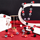 1 набор акриловых круглых бусин смешанного стиля SACR-PH0001-52H-5