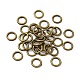 Сплав закрыт кольца прыжок KK-WH0052-05A-AB-1