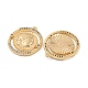 Подвески из латуни с прозрачным фианитом KK-N254-101G-2