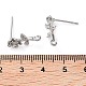 Серьги-гвоздики из латуни с микропаве из кубического циркония KK-K364-04P-3