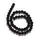 Синтетических черный камень бисер нитей G-G088-4mm-3