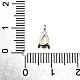 Латунные микро проложить кубического циркония подвески KK-D356-08B-P-3