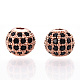 Стойки обшивки латунь кубического циркония бусы ZIRC-S001-8mm-B01-3