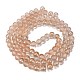 Нити матовых прозрачных стеклянных бусин X1-GLAA-P065-8mm-05-5