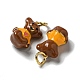 Подвески из латуни с покрытием из эмали KK-S366-02G-2