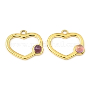 Подвески из натурального аметиста  STAS-K258-25G-04
