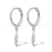 Серьги-кольца с молниями из стерлингового серебра s925 OB5526-12