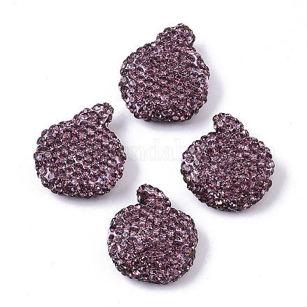 Ручной полимерной глины шариков Rhinestone RB-T017-07D-1