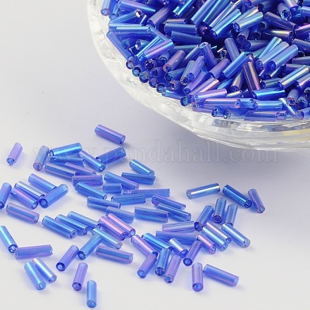 Прозрачные цвета радуги стекло стеклярусом X-TSDB6MM168-1