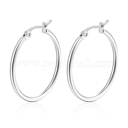 Серьги-кольца из нержавеющей стали 304 PW-WG89744-17-1