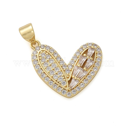 Латунные микро проложить кубического циркония подвески KK-M319-23G-02-1