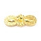 Brass Beads Rhinestone Settings, Bowknot, Rack Plating, Long-Lasting Plated, Lead Free & Cadmium Free, Real 18K Gold Plated, Fit for 4mm Rhinestone, 9.5x24x5mm, Hole: 1.6mm