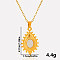 304 Stainless Steel Pave Natural White Shell Teardrop Pendant Necklaces, Golden, Pendant: 2.7x1.7cm