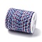 4-Ply Polycotton Cord Metallic Cord, Handmade Macrame Cotton Rope, for String Wall Hangings Plant Hanger, DIY Craft String Knitting, Pink, 1.5mm, about 4.3 yards(4m)/roll