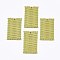 Acrylic Pendants, Imitation Woven Rattan Pattern, Rectangle, Dark Khaki, 48.5x29x4mm, Hole: 2mm