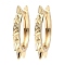 Brass Hoop Earrings, Sun, Light Gold, 21x23x2.5mm