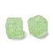 Drusy Cube Resin Rhinestone Beads, Bubblegum Beads for DIY Phone Charms, Pen and Jewelry Making Supplies, Light Green, 16x16x16mm, Hole: 3.6mm