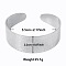Non-Tarnish Stylish European and American Texture 304 Stainless Steel Cuff Bangles for Women