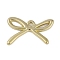 Alloy Pendants, Bowknot, Golden, 12x21x1.5mm, Hole: 1.3mm