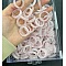 Natural Rose Quartz Finger Rings, Inner Diameter: 17~20mm