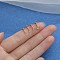 316 Surgical Stainless Steel Clear Cubic Zirconia Threadless Labret Stud, Tragus Stud, Flat Back Earring, Golden, 8mm, Pin: 1.2mm, Head: 4mm