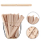 Wood Candle Wick Holder Bar, Centering Device, for Candle Making, PapayaWhip, 11.5x1cm