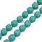 Synthetic Coral Carved Beads Strands, Dyed, Shell Shape, Medium Sea Green, 12.5x11x7.5mm, Hole: 1.2mm, about 30pcs/strand, 13.15''(33.4cm)