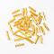 Iron Ribbon Crimp Ends, Cadmium Free & Nickel Free & Lead Free, Golden, 8x25mm, Hole: 1.6mm