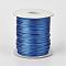 Eco-Friendly Korean Waxed Polyester Cord, Royal Blue, 1mm, about 169.51~174.98 Yards(155~160m)/Roll