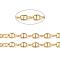 Brass Mariner Link Chains, Long-Lasting Plated, Soldered, with Spool, Real 18K Gold Plated, 9x6x1.1mm, about 16.4 Feet(5m)/roll