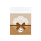 Rectangle OPP Cellophane Bags, Coffee, 12.8x9.9cm, Unilateral Thickness: 0.035mm, Inner Measure: 10.1x9.9cm, about 95~100pcs/bag