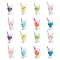 Transparent Resin Pendants, Play Food, Imitation Drink, Mini Cup, Mixed Color, 29.5~34x16mm, Hole: 2mm