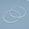 Brass Linking Rings, Long-Lasting Plated, Round Ring, 925 Sterling Silver Plated, 35x1mm, Inner Diameter: 33mm